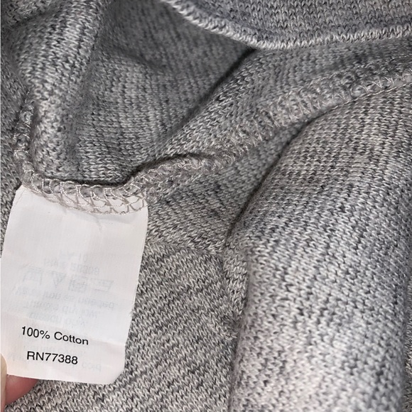 jcrew 100% Cotton Hooded Sweater Shirt Heather grey - Picture 15 of 15